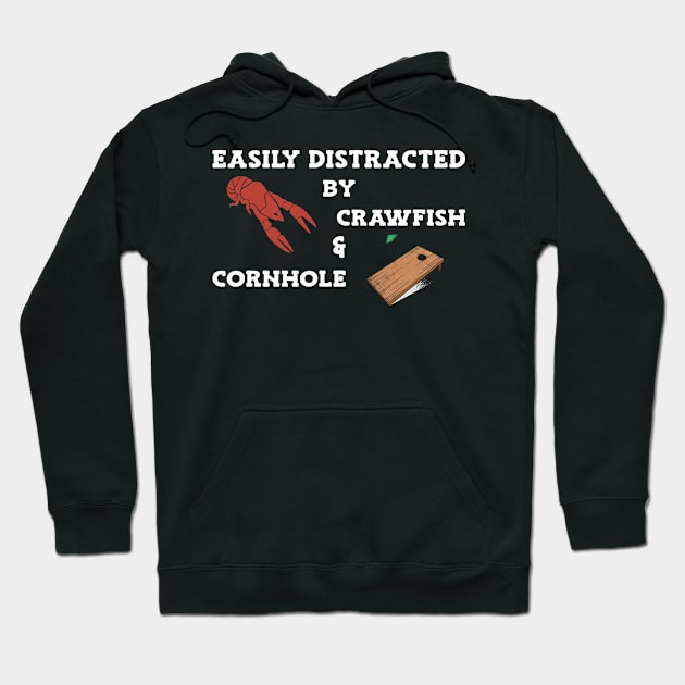 Cornhole & Crawfish Hoodie by TheBestHumorApparel